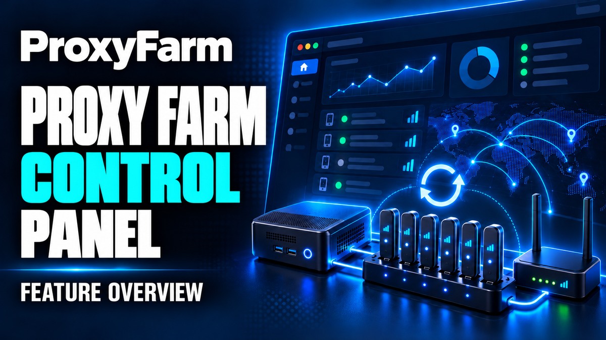 ProxyFarm: Mobile Proxy Farm Setup, Proxy Creation and IP Rotation (in Russian)