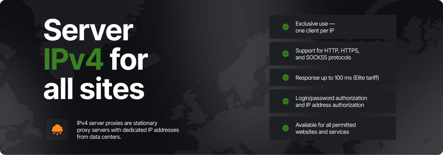Buy server proxies IPv4